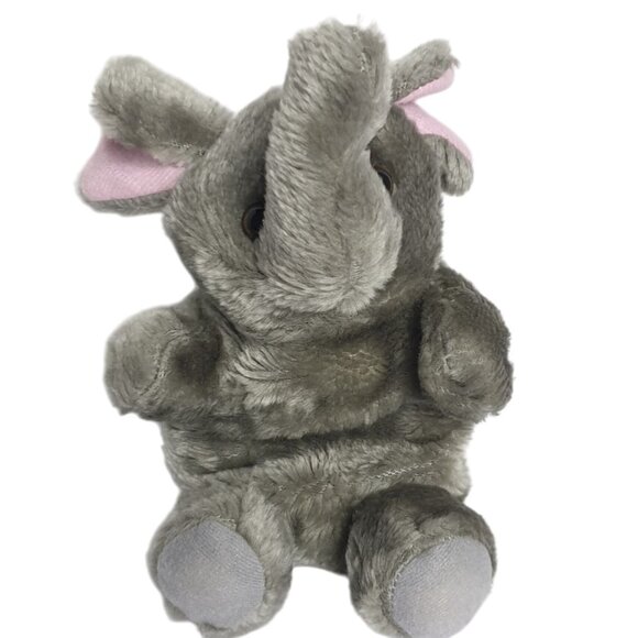 Gray Elephant Hand Puppet Dramatic Role Play Puppetry 11" Plush Toy - Picture 5 of 11